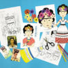 Lotta DIY Mag Frida Kahlo art history activities colouring