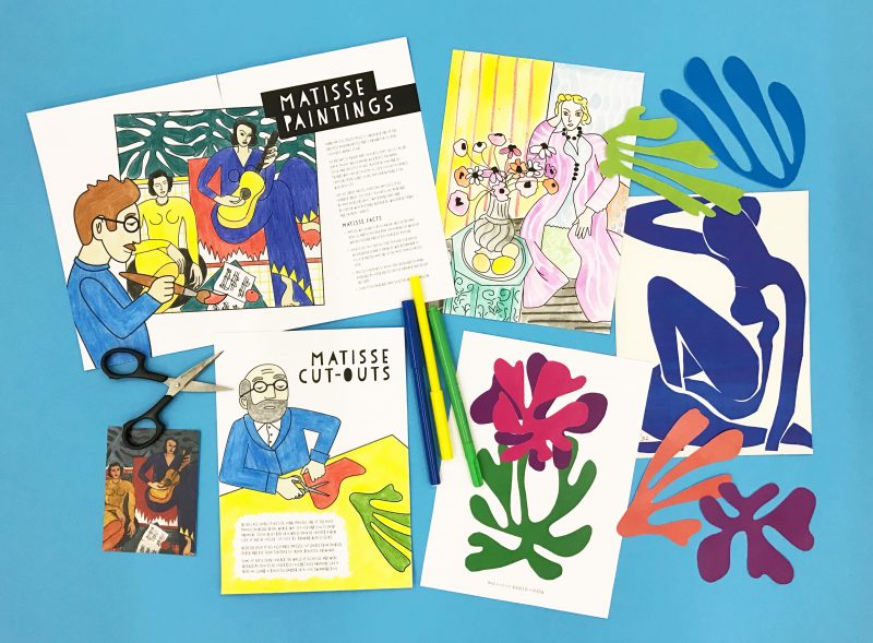 Lotta DIY Mag Matisse art history activities colouring