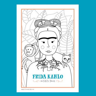 Lotta Frida Kahlo activity book | Art history for kids