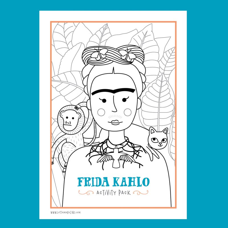 Lotta Frida Kahlo activity book | Art history for kids