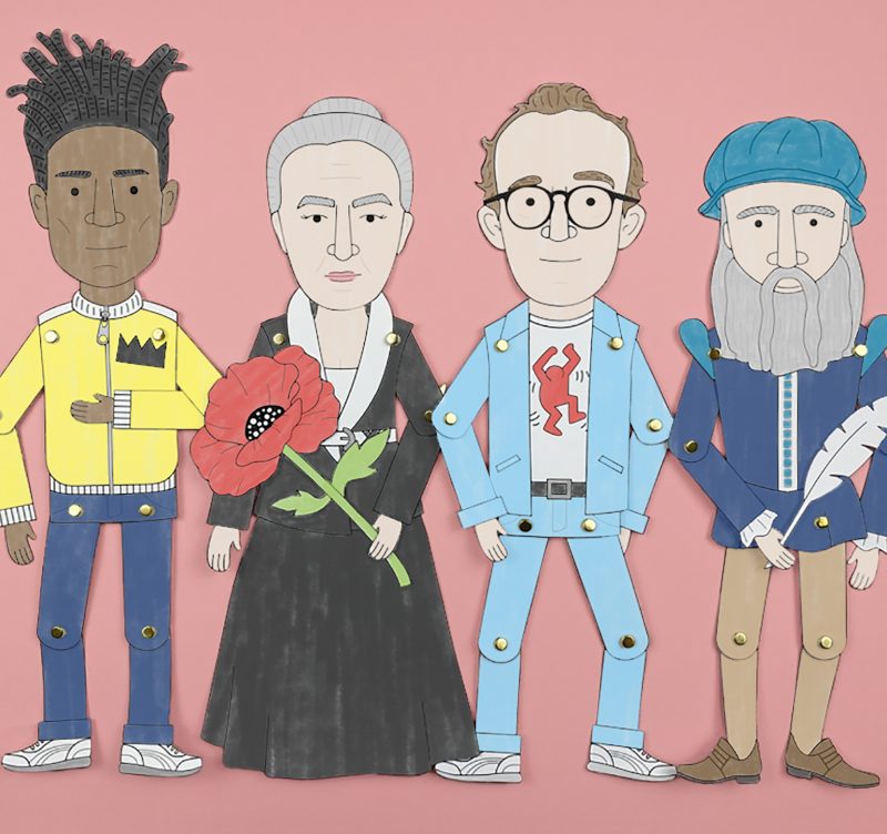 Lotta famous artist paper dolls 2