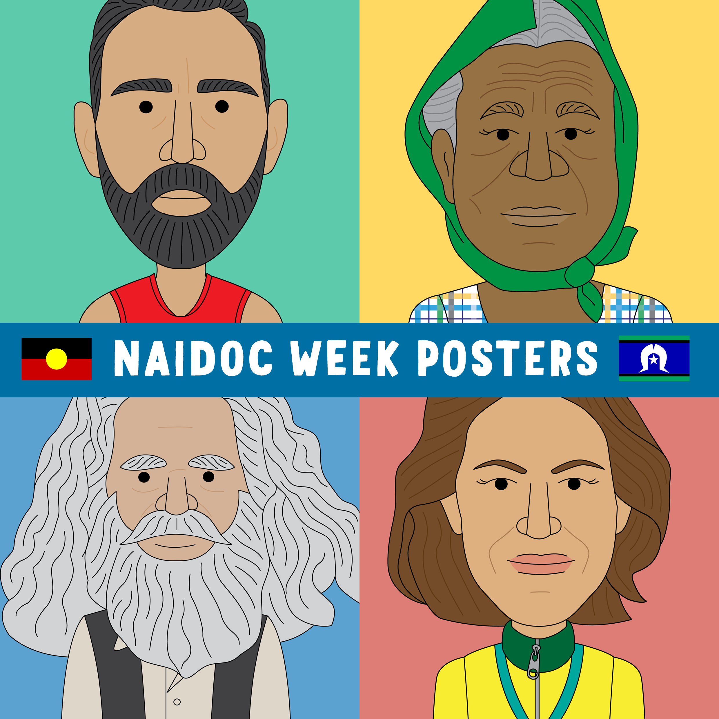 NAIDOC Week posters of famous Indigenous people