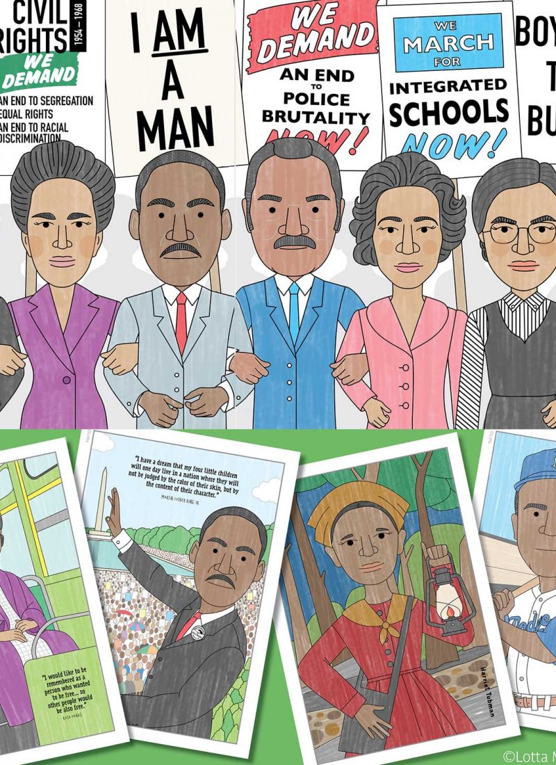 Black History Month coloring pages, posters & more