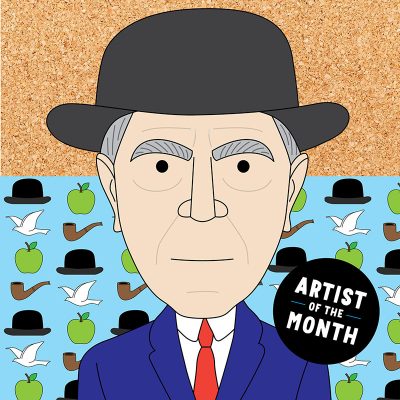 Rene Magritte bulletin board kit