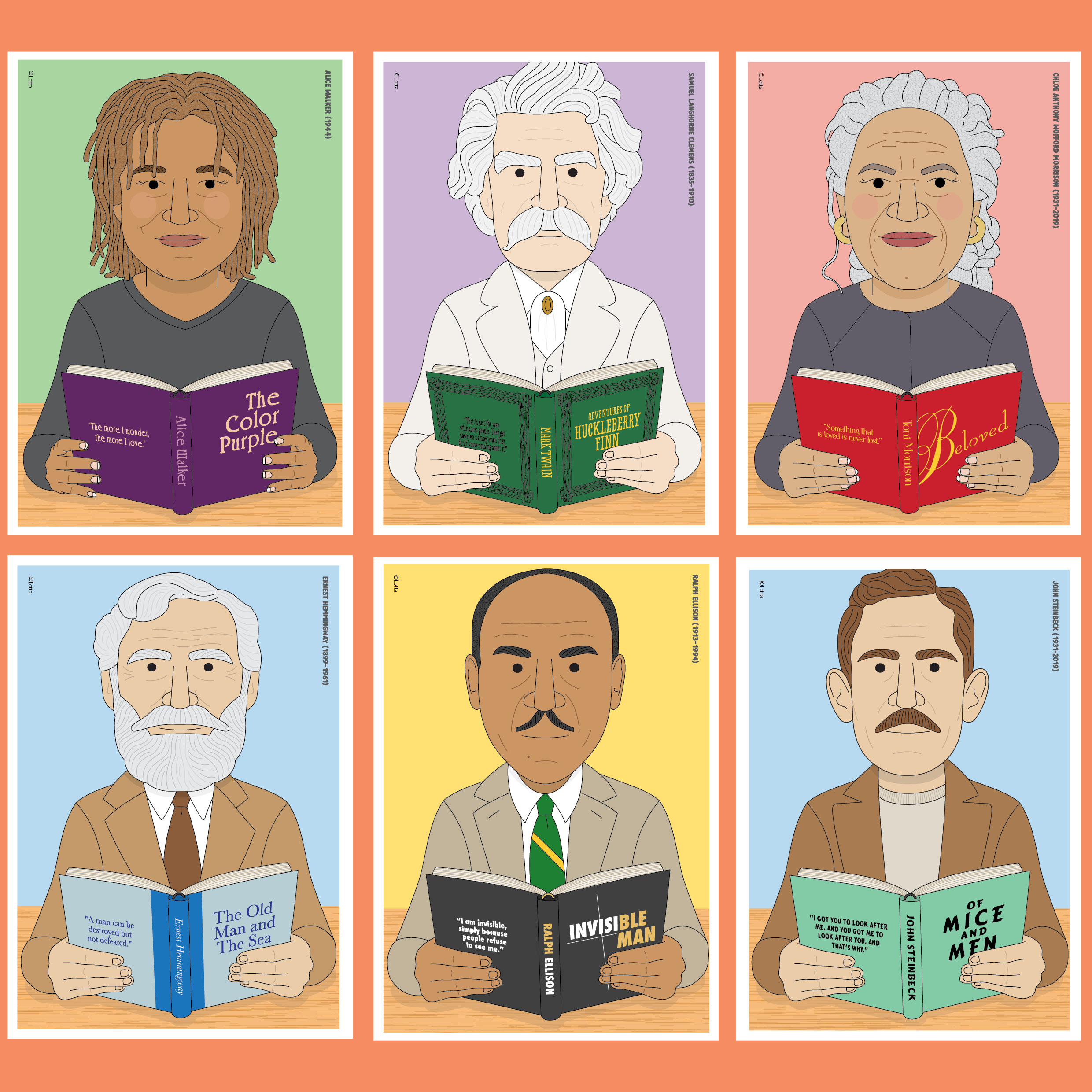 Famous authors posters 3 (American authors) - Image 3