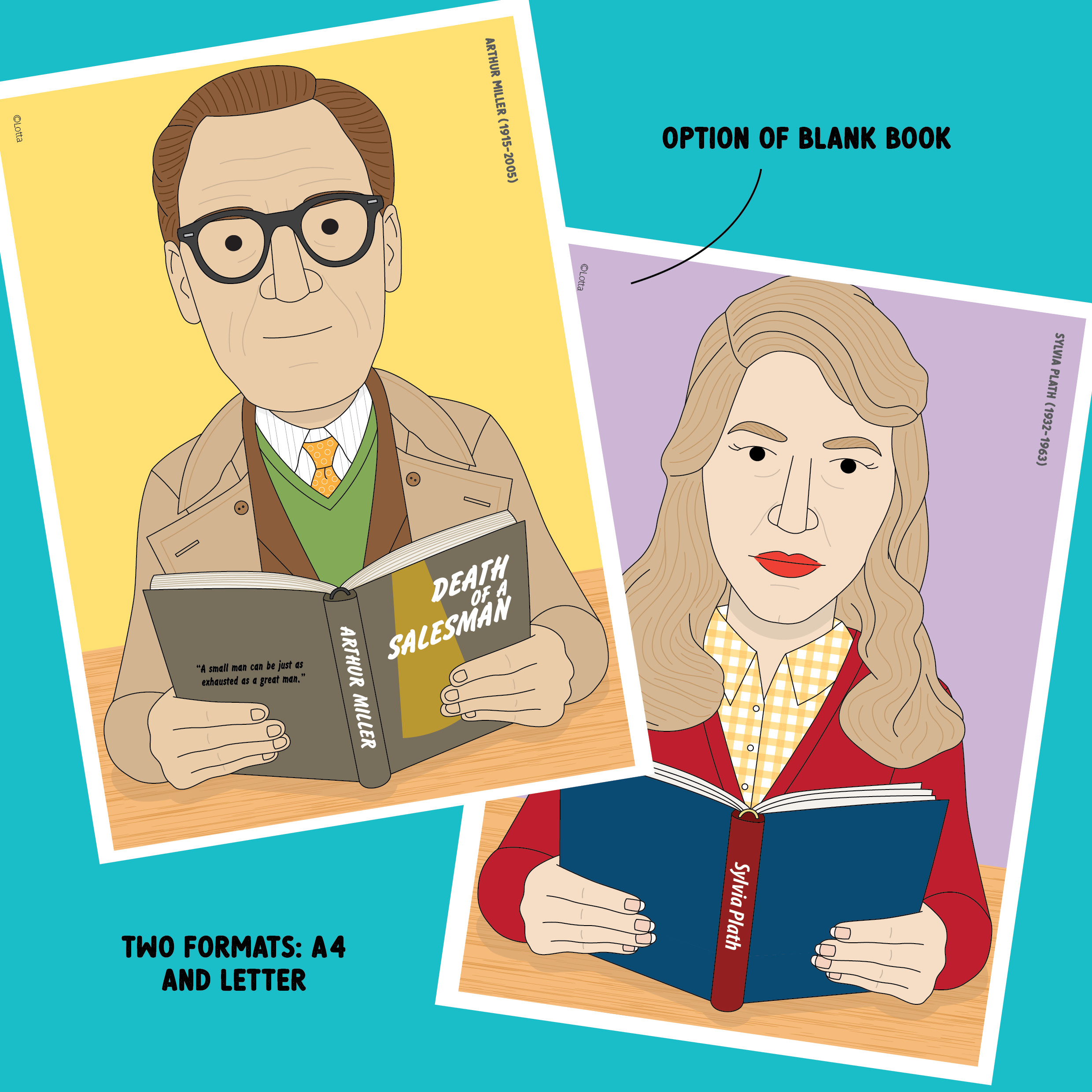 Famous author posters 4 (poets & playwrights) - Image 4