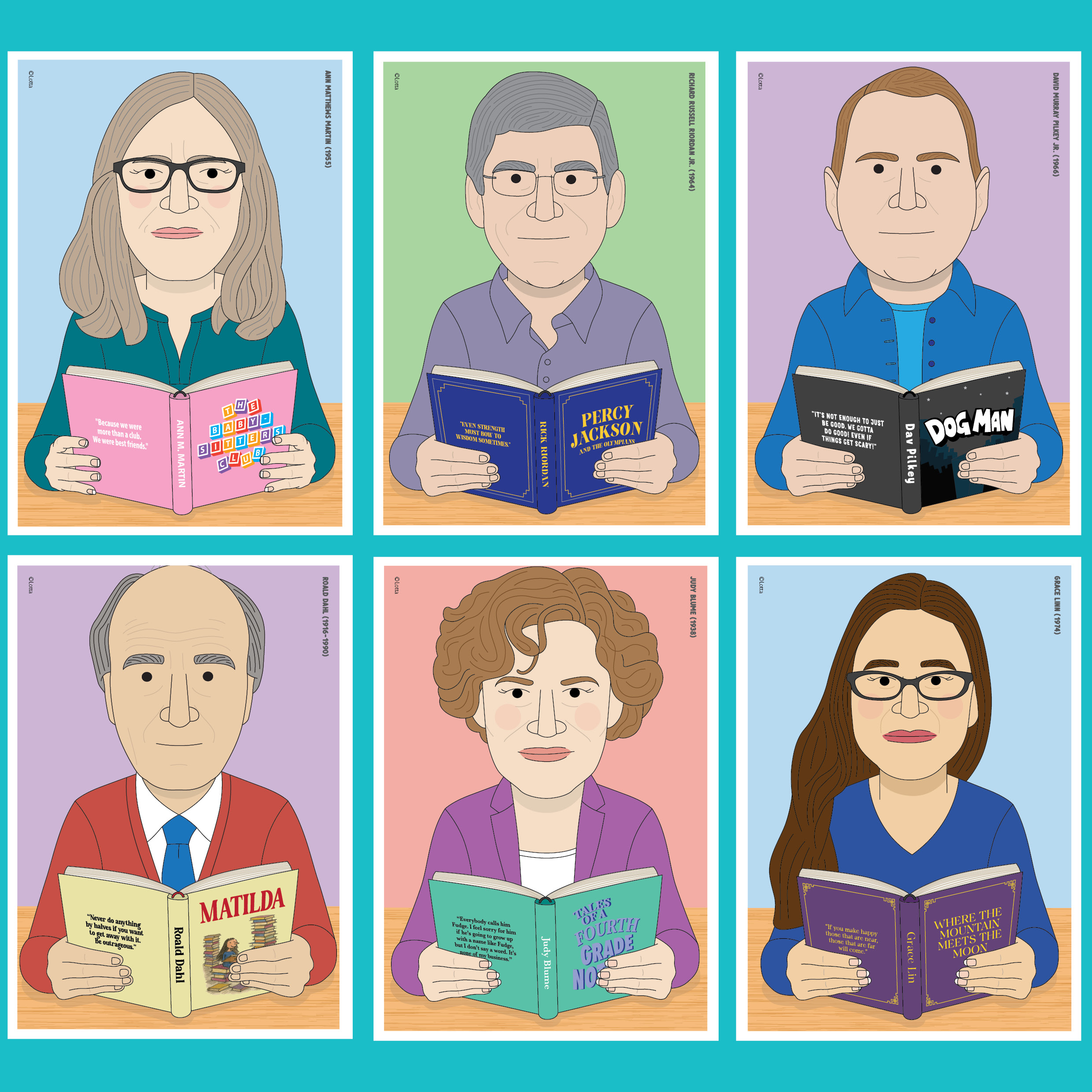 Famous children's author posters 4 (modern chapter books) - Image 3