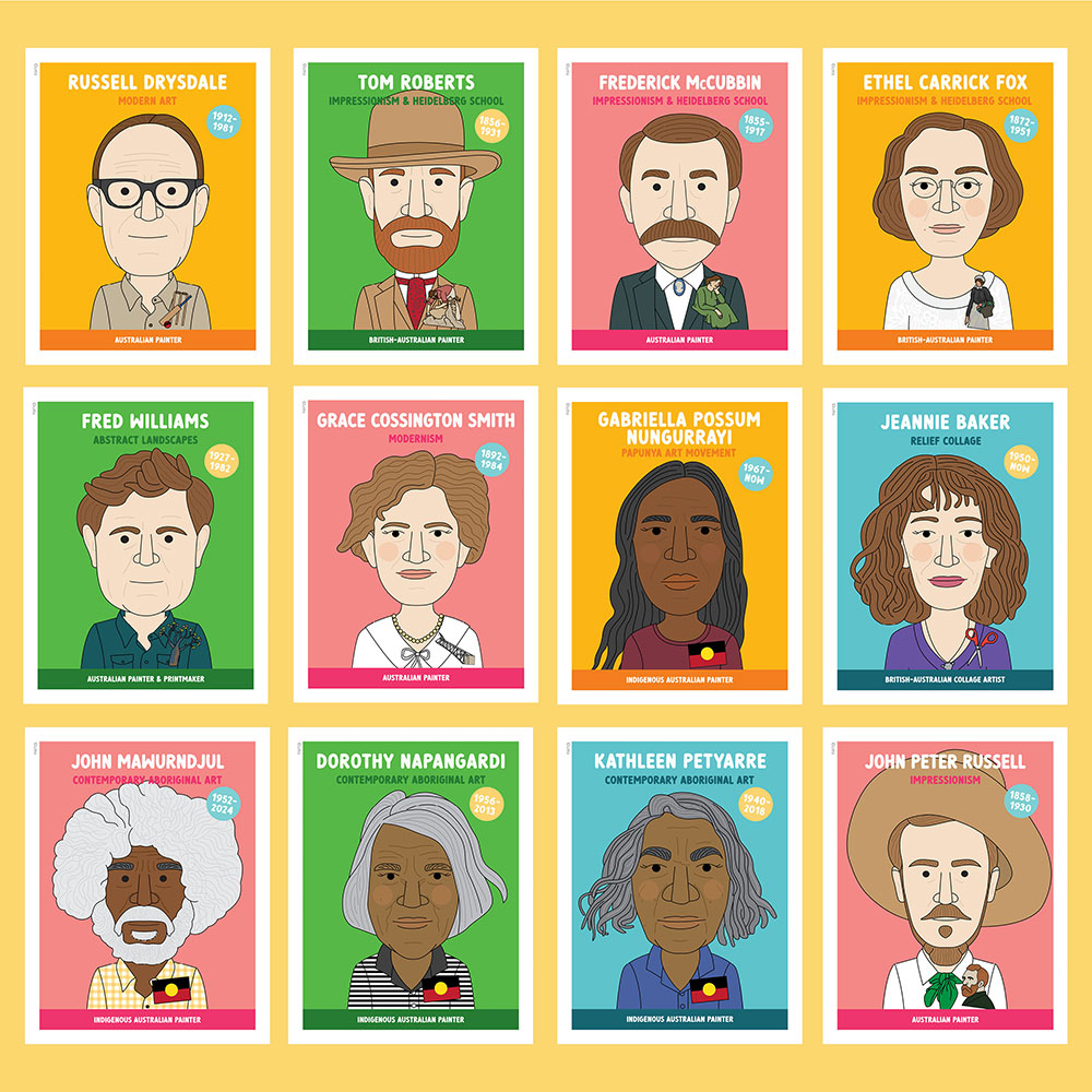 NEW LOOK Famous artist classroom posters #9 (20 Australian artists) - Image 4