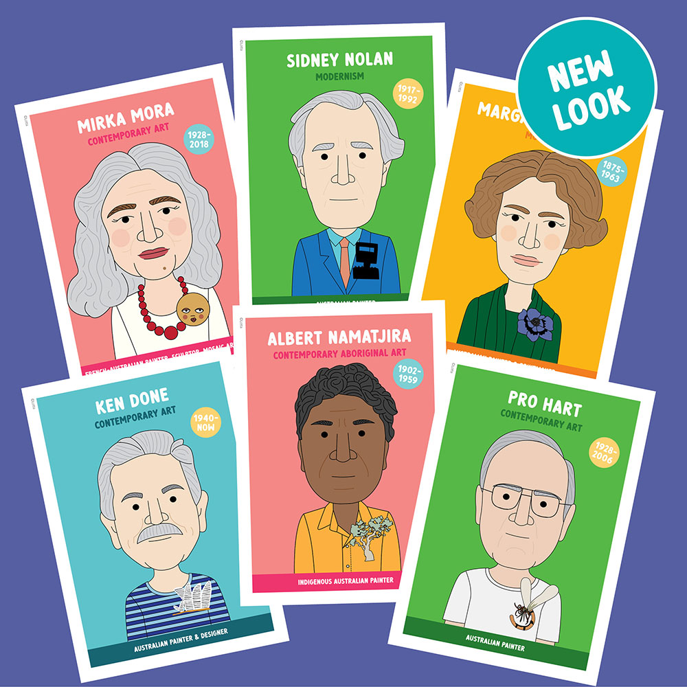 NEW LOOK Famous artist classroom posters #8 (20 Australian artists)