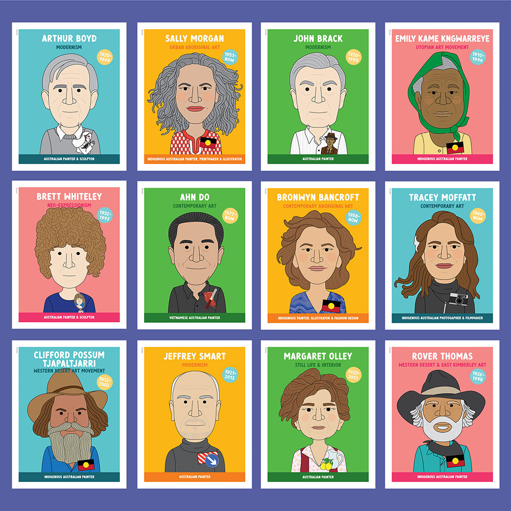 NEW LOOK Famous artist classroom posters #8 (20 Australian artists) - Image 4