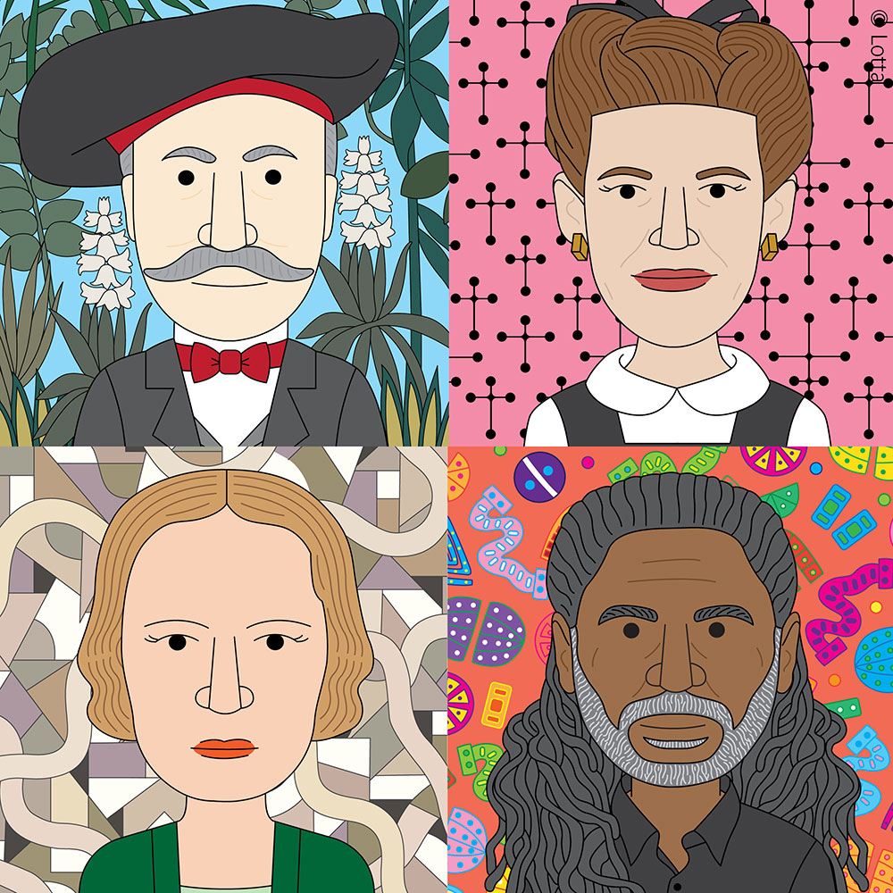 Famous artist pattern posters 9 (10 artists)
