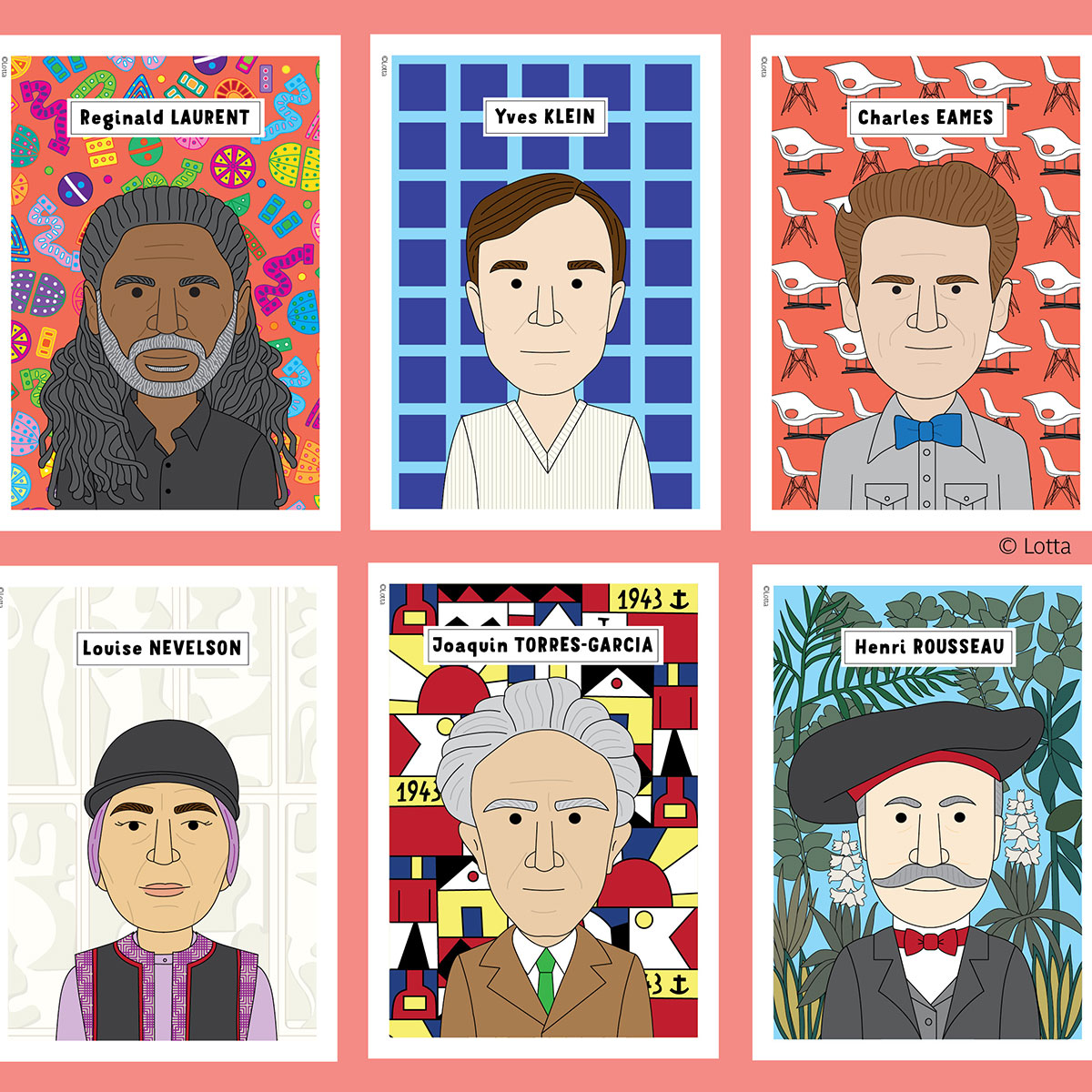 Famous artist pattern posters 9 (10 artists) - Image 4