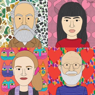 Famous artist pattern posters 7 (10 artists)