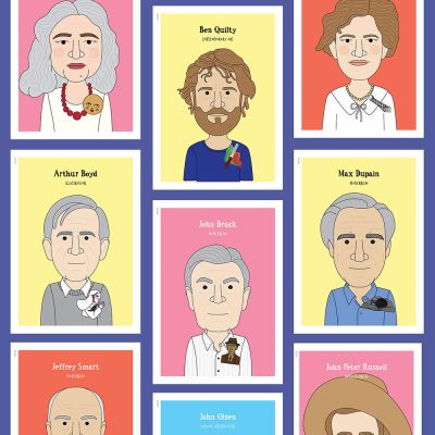 Famous artist classroom posters #17 (18 Australian artists)