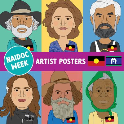 Aboriginal & Torres Strait Islander artist classroom posters (NAIDOC Week)
