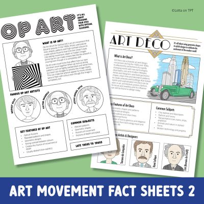 Art movement fact sheets