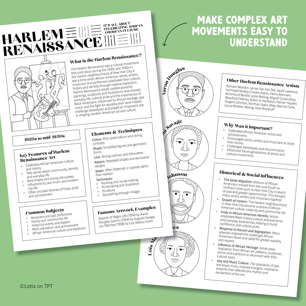 Art movement fact sheets
