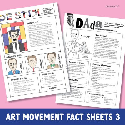 Art movement fact sheets